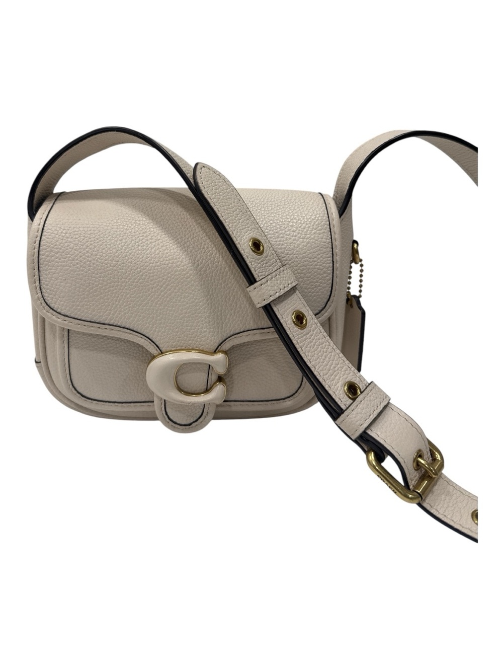 COACH Gold Hardware Tabby Leather 19 Messenger Crossbody Bag, - Picture 6 of 14